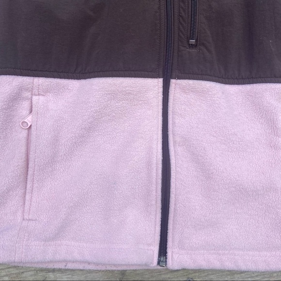 Columbia brown pink full zip fleece jacket M - Picture 2 of 7